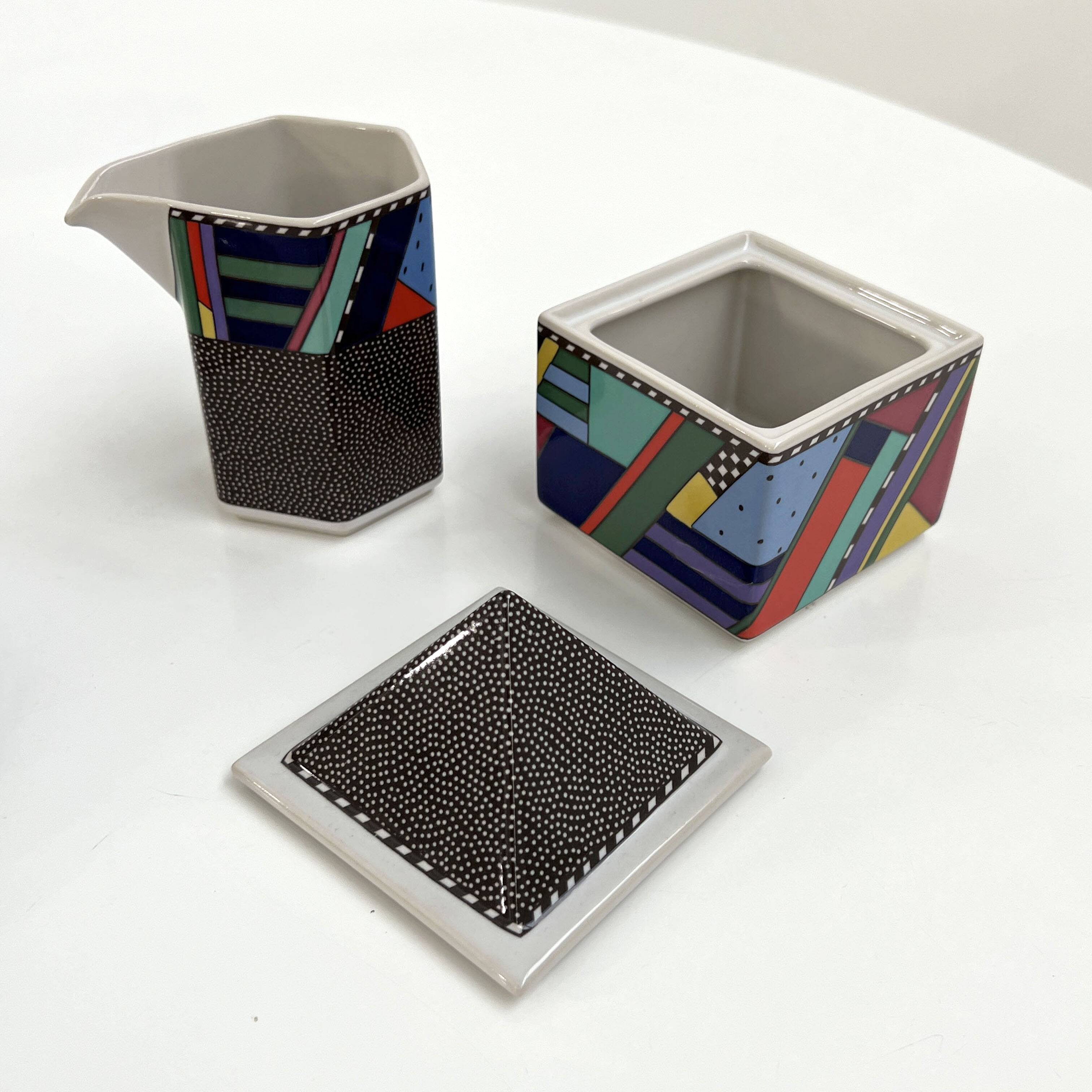 Tea service Scenario Metropol by Barbara Brenner for Rosenthal, 1990