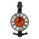 Metalwork electric wall clock VEB Elektrobau Greiz, Germany 1970s