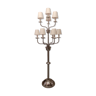 Candelabre chromé à 10x bras Art Deco