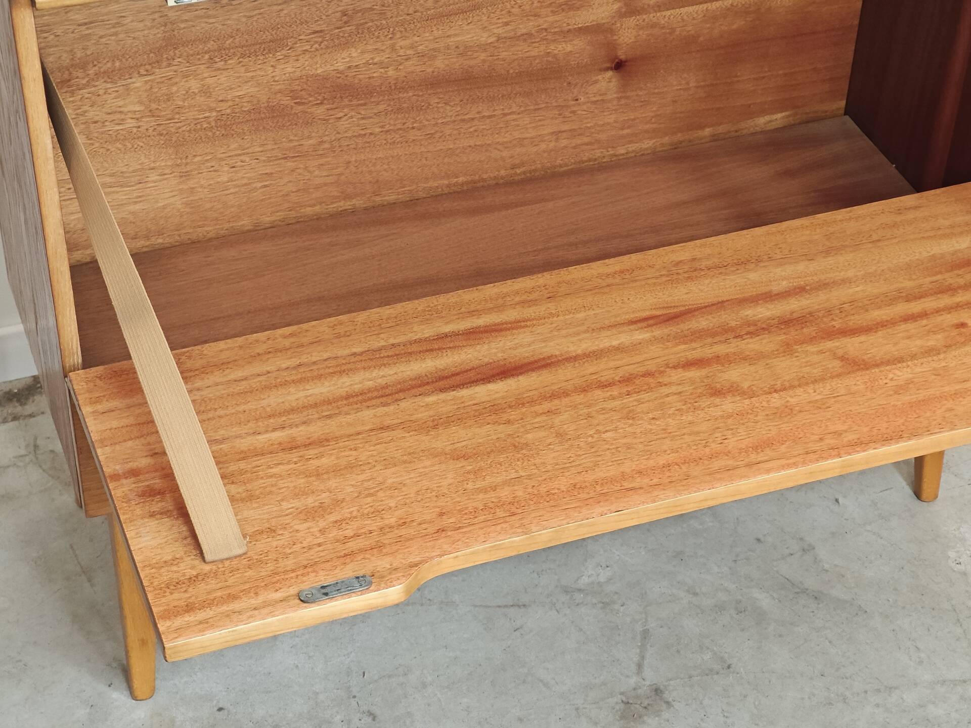Storage chest with cover / mini bar by Landsman / Nepozitek 1960