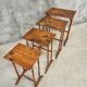 Set of 4 nesting tables Art Nouveau 1930s