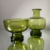 Pair of 1960’s danish glass by Per Lutken