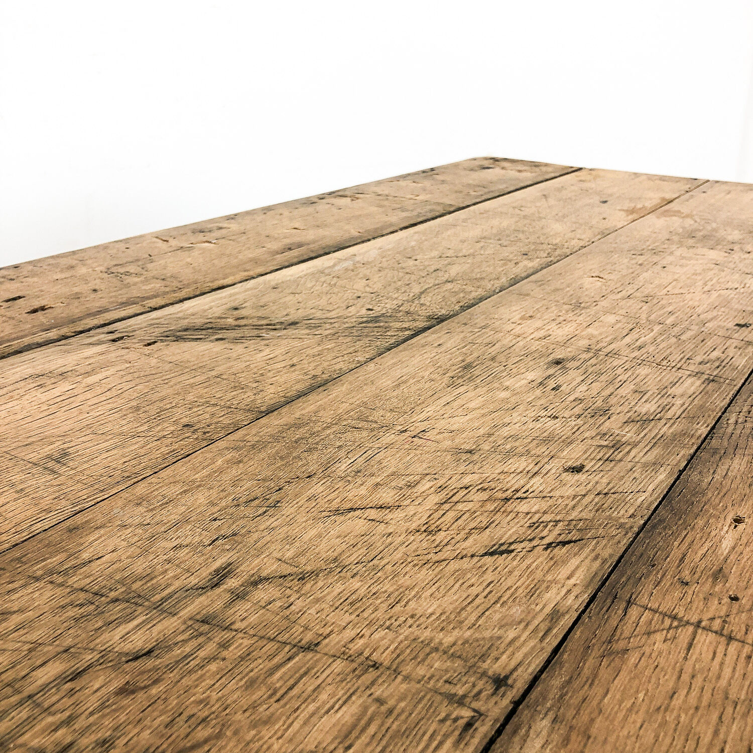 Antique bleeched oak drapers table 19th century