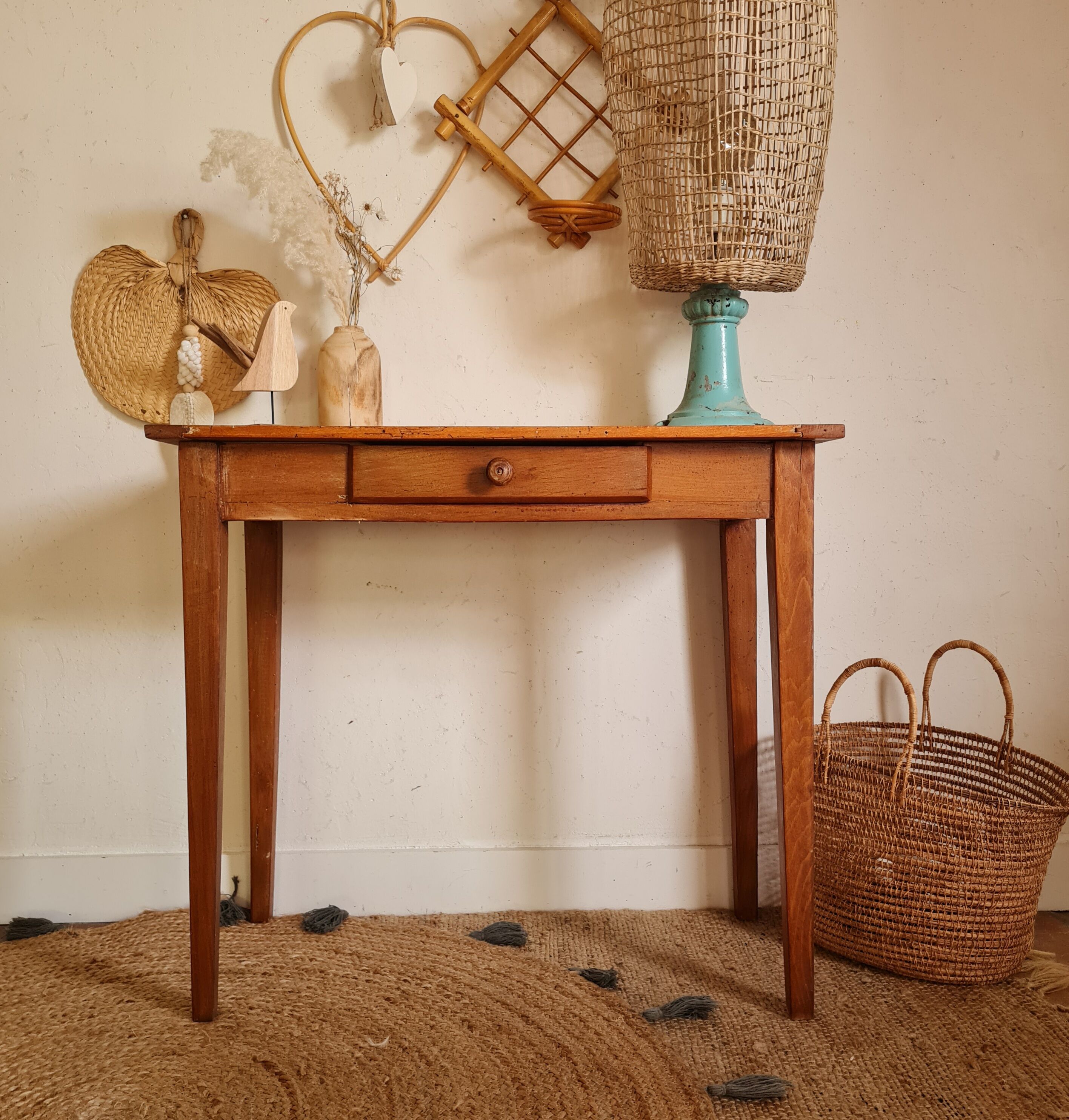 Table de ferme en bois ancienne