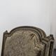 Cream lacquered Louis XVI style cabriolet salon with gold highlights.