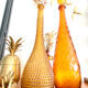 Vintage amber Empoli carafe