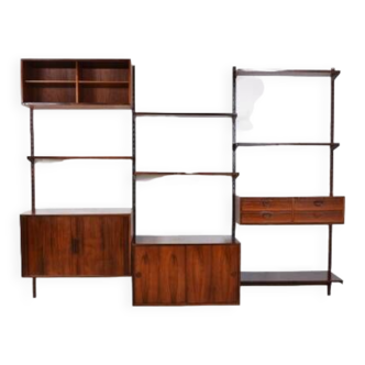 Scandinavian vintage modular teak bookcase