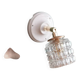 Small chiselled glass wall light