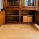 Display cabinet / glass bookcase Roche Bobois in cherry wood – 2 sections