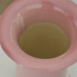 Pink vintage vase with rounded edges