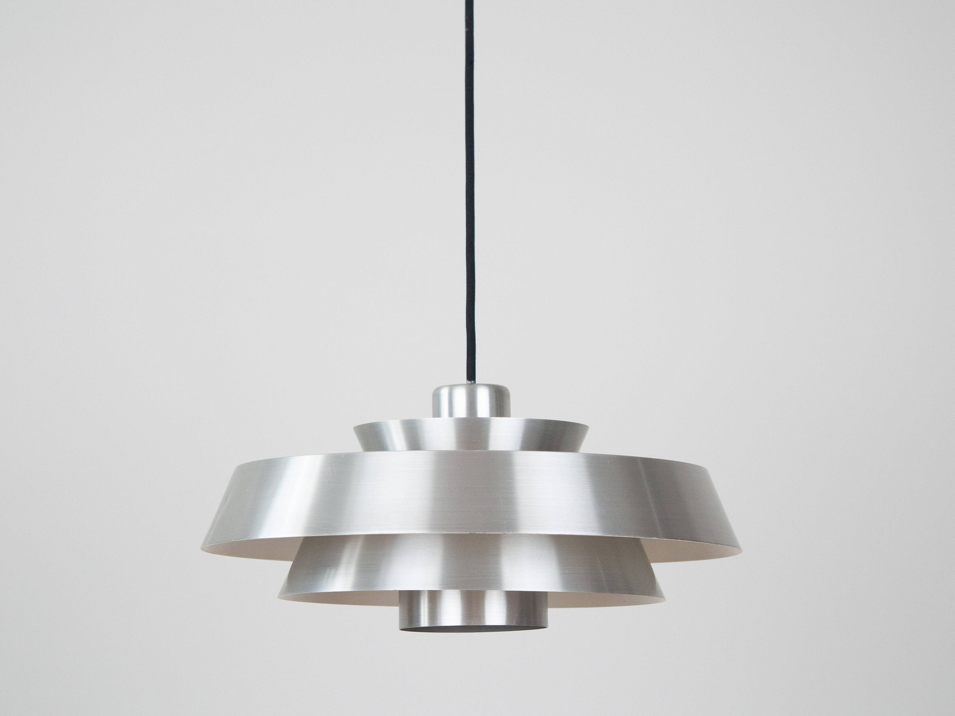 Danish vintage pendant lamp Nova by Jo Hammerborg, Fog og Morup, 1963