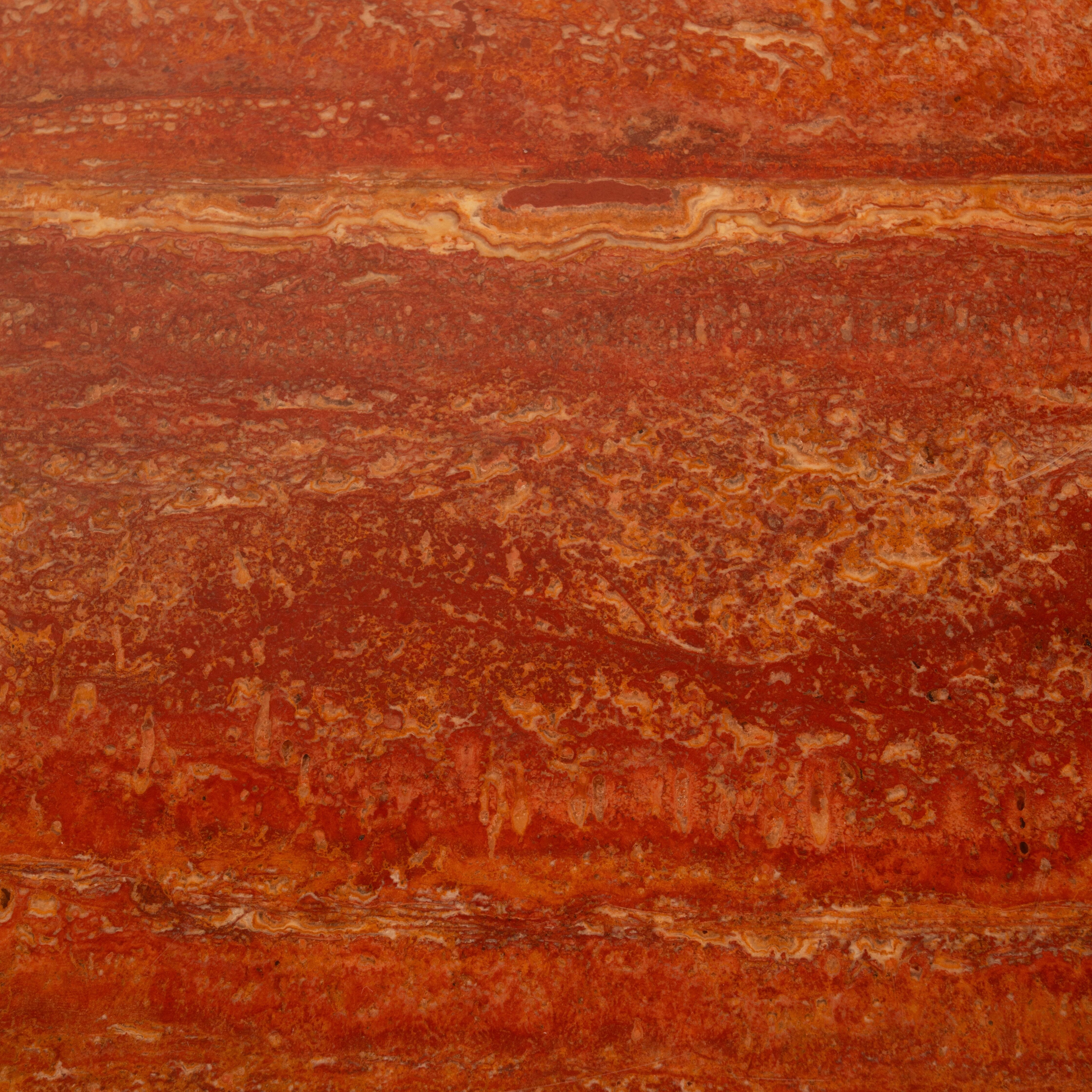 Guido Faleschini Astro Marble and Leather Sideboard for i4 Mariani 1979