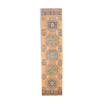 Long hallway turkish runner rug 341x81cm