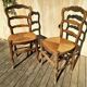 1 lot de 4 chaises rustique