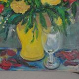 oil on canvas bouquet of flowers