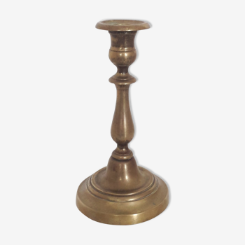 Old candle holder / brass candlestick - 1940