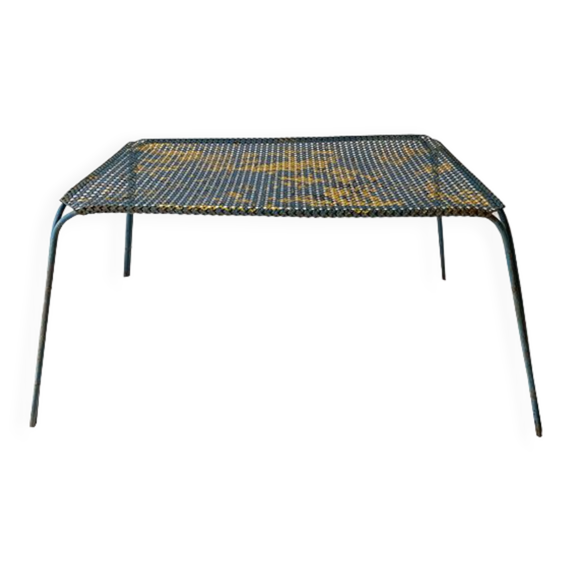 Perforated metal garden coffee table