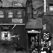 Large black and white artworks / photo collage (160x50)