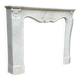 Louis XV style fireplace in Carrara marble circa 1940