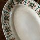 Plat long en faïence K&G Lunéville service Mariette