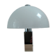 Vintage mushroom lamp, modernist square chrome base.