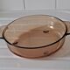 Corning amber glass browning dish