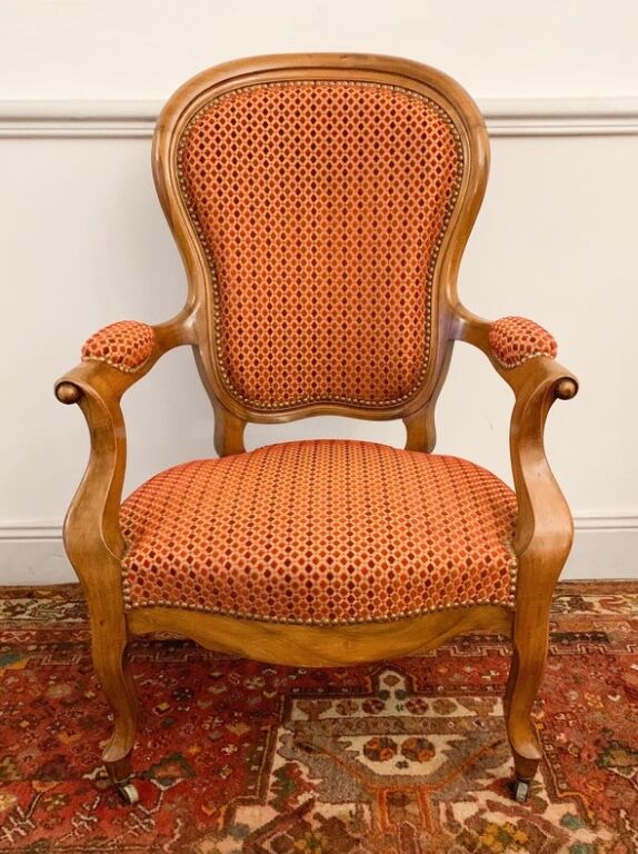 Louis XV Style Cabriolet armchair, circa 1850