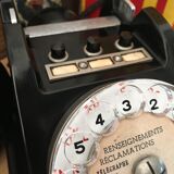 Telephone black bakelite littré