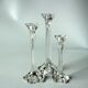 3 lead crystal glass candle holder by Nachtmann as a set - Vintage