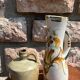Vintage hand-painted ceramic vase