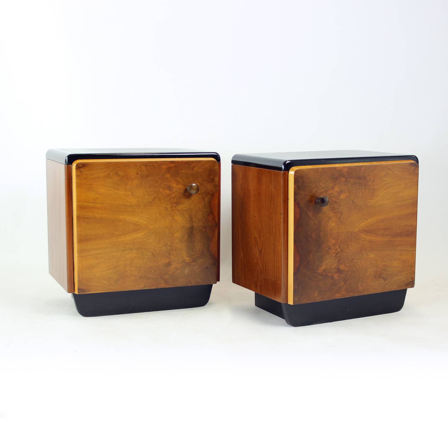 Pair Of Czechoslovak Modernist Bedside Tables, Circa 1935