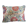 Taie d’oreiller décorative en lin et coton avec imprimés suzani