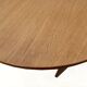 Table ronde extensible en teck scandinave vintage 1960
