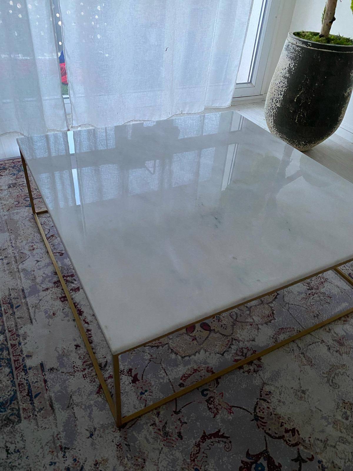 Ibiza marble square coffee table 70x70