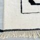 Moroccan black white khenifra rug 250cmx150cm