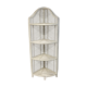 Étagère de coin en rotin vintage