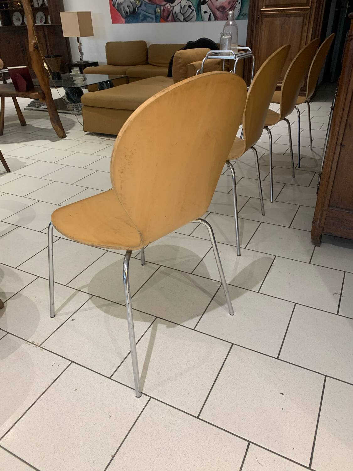 4 vintage chairs
