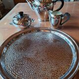 Service thé ou café en inox avec plateau