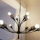 Lustre 10 feux Lunel Collection Muguet vers 1950