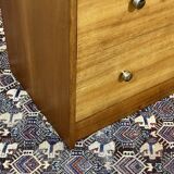 English chest of drawers from the 70s in mahogany