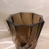 Smoked glass, Luminarc art deco vases
