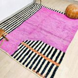 Tapis beni ouraine berbère fait main traditionnelle taille 150 x 250 cm