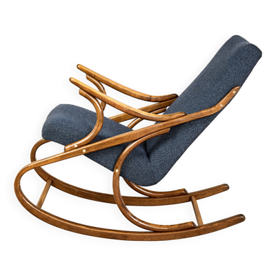Chaise berçante en bois cintré de Ton, années 1960, Tchécoslovaquie