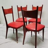 4 scandinavian vintage chairs