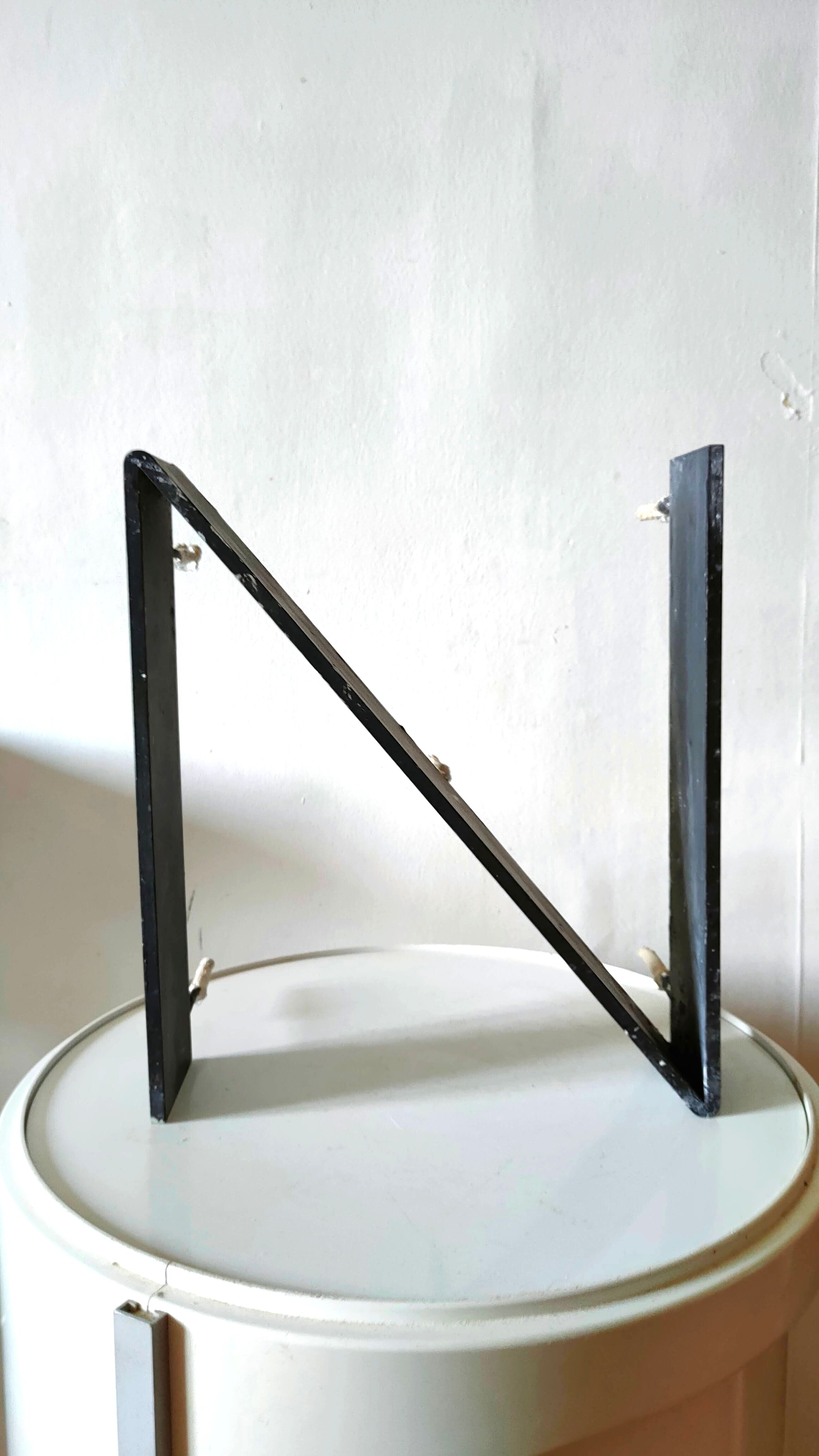 Large vintage metal letter N