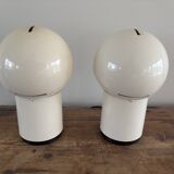 Set of two Vintage 'Pac-Man' Asteroidi Siberin Caronno table lamp Italy 70's design