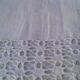 Large sheet 2places embroidered linen R C broad day