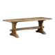 222x90 Rustic Solid Oak Dining Table I Handmade from Reclaimed Oak