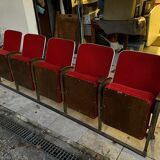 Vintage theater bench