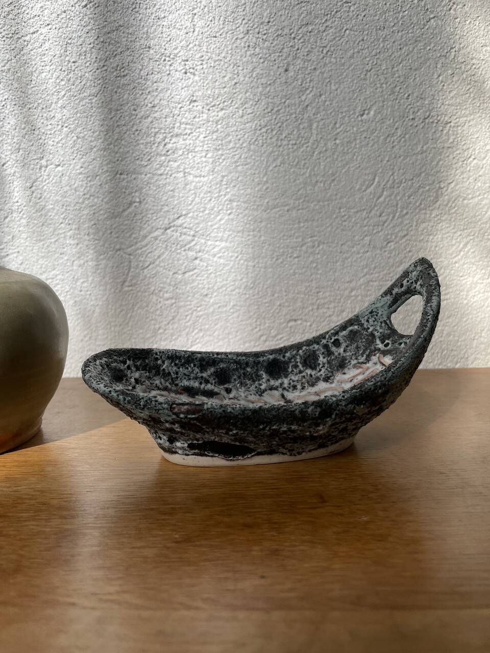 Empty ceramic pocket Fatlava Vallauris 1950